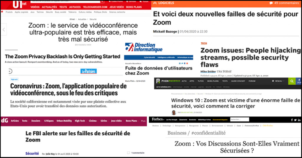 zoom fait la une de la presse